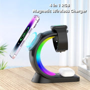 4 In 1 Magnetic Wireless Charger By Julier