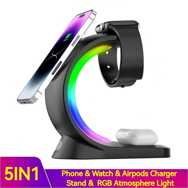 4 In 1 Magnetic Wireless Charger By Julier